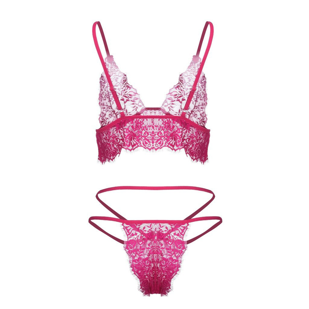 Traje de lencería de encaje sexy para mujer