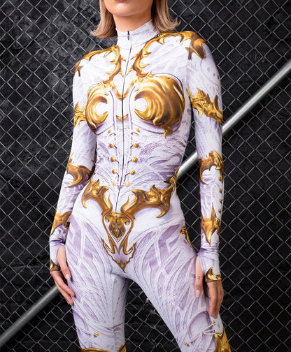 European And American Halloween Slim One-piece Tights 3D Digital Printing Cosplay Play