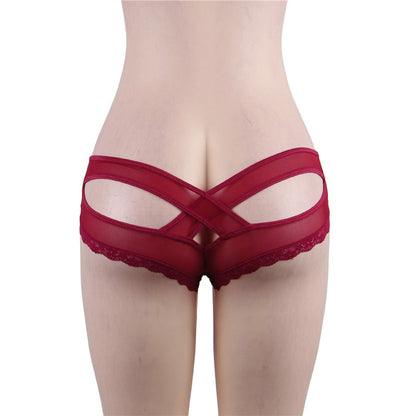 Lingerie pour femme - Slip triangle latéral en dentelle