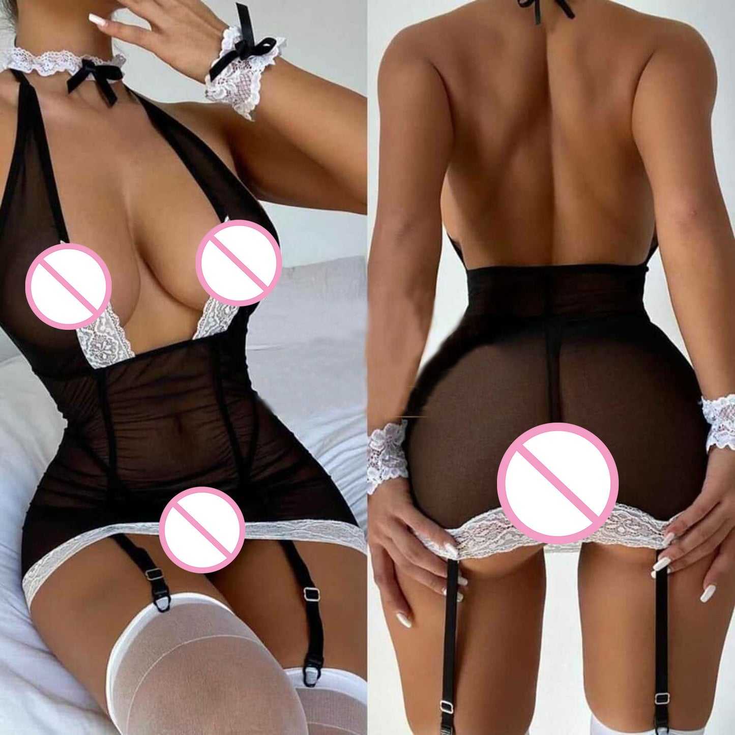 Moda Encaje Lencería Ropa Interior Pijamas Con Aros