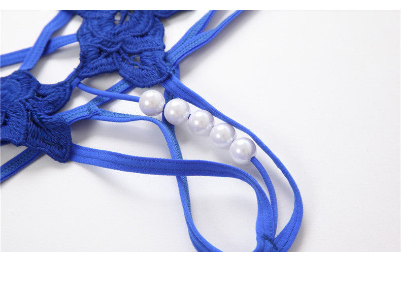 Lingerie Sexy String Femme Brodé