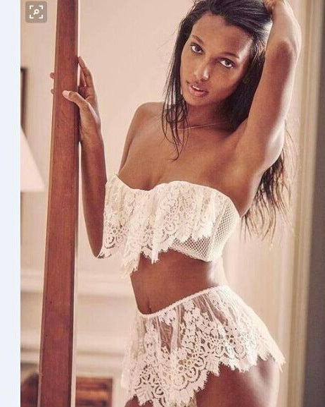 Lingerie Femme Vêtements De Nuit Babydoll Dentelle Soutien-Gorge Robe G-string