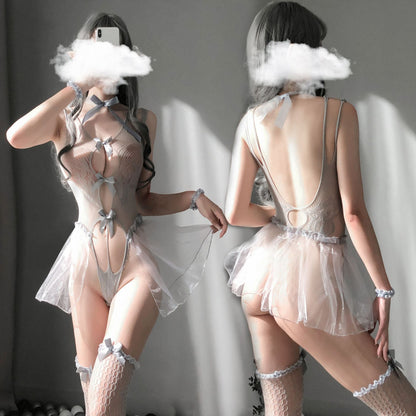 Sexy Lingerie Transparent Sexy Pajamas Bra Set Super