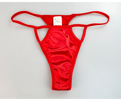 T-string Pants With Silk Stockings 3-piece Set