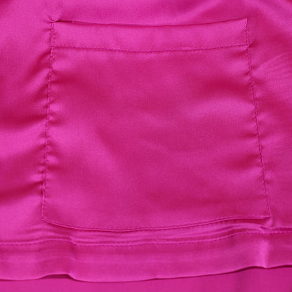 Elegant Sexy Suit Collar Top Casual Straight Pants Satin Two-piece Set