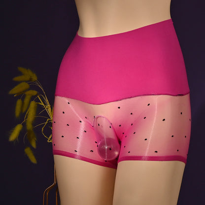 1D Ultra-thin Aurora Dots Fully Transparent Sexy Men's Hip-exposed