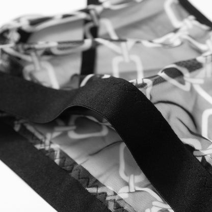 Ensemble de soutien-gorge de sous-vêtements imprimés en tissu filet à la mode pour femmes