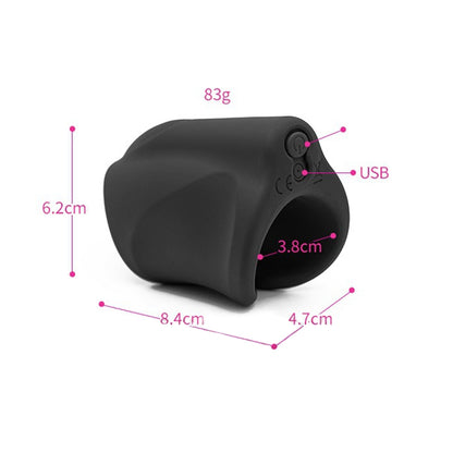 Massage de vibration d'entraîneur de tête de tortue de vibration de silicone d'Usb pour les hommes