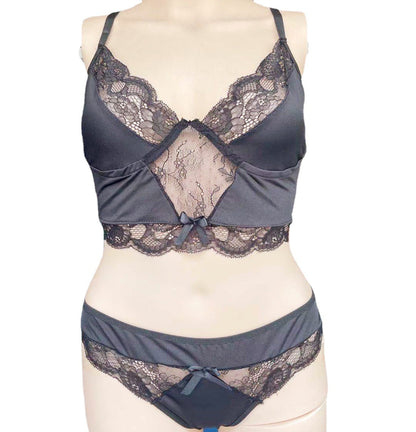 Traje de dos piezas Lencería sexy de encaje
