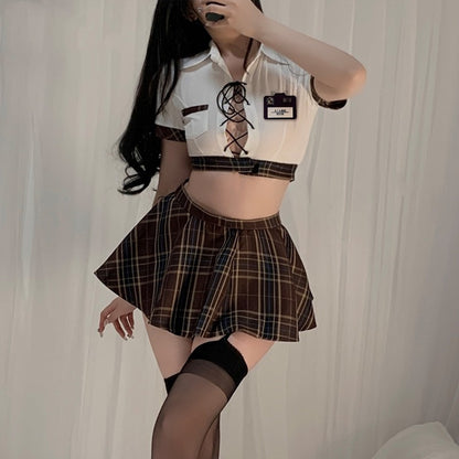 Academy Style Uniform Allure Free And Fun Lingerie Set