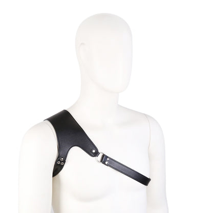Jouet de jeu de rôle avec sangle de poitrine en cuir pour hommes