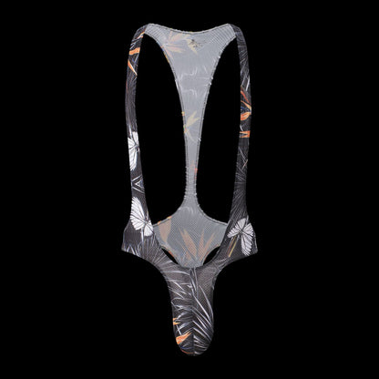 Fashion Men's Jjsox Print Thong  Jumpsuit