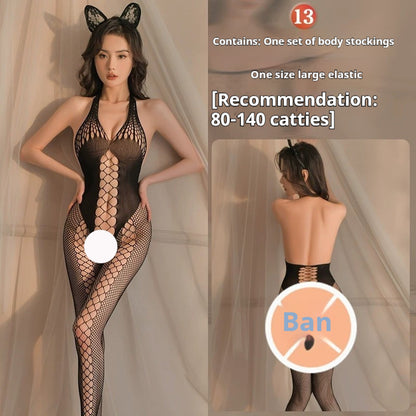 Lingerie Sexy Ouverte Passion Transparent Sense Body En Maille
