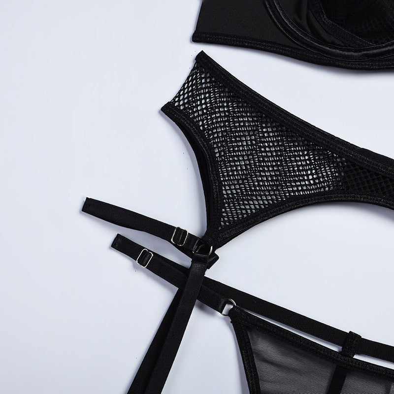 Ensemble de lingerie sexy à trois points pour femme