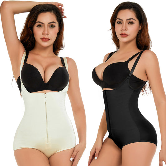 Latex Corset Women's Underwear Belly Contracting Jumpsuit