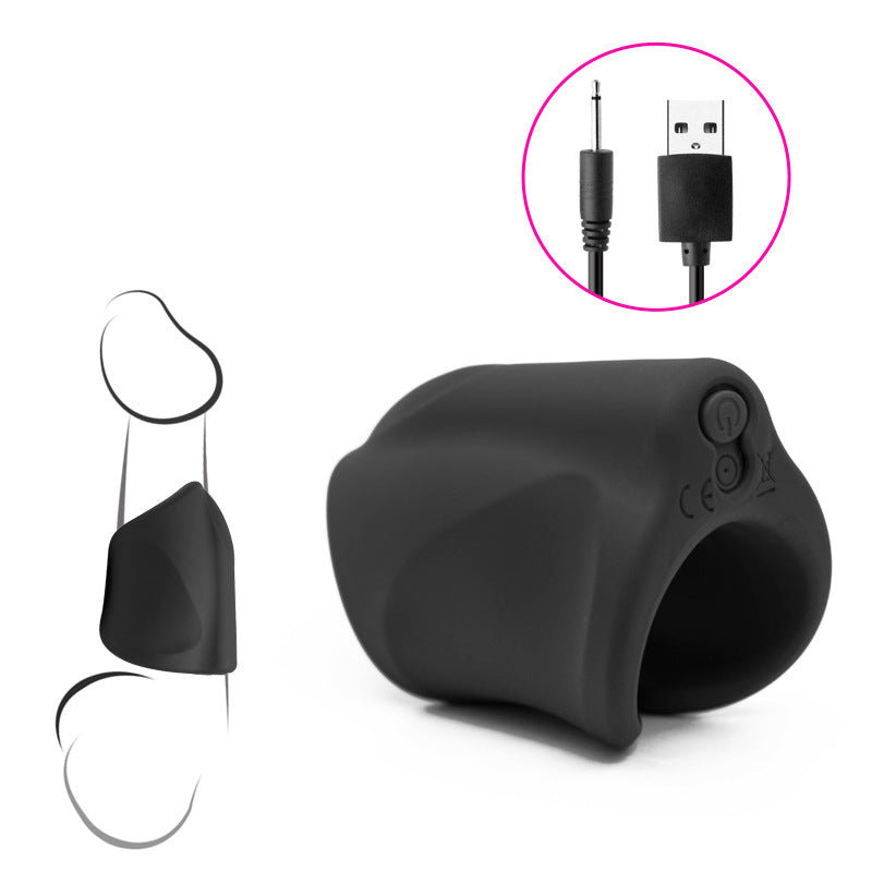 Massage de vibration d'entraîneur de tête de tortue de vibration de silicone d'Usb pour les hommes