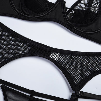 Ensemble de lingerie sexy à trois points pour femme