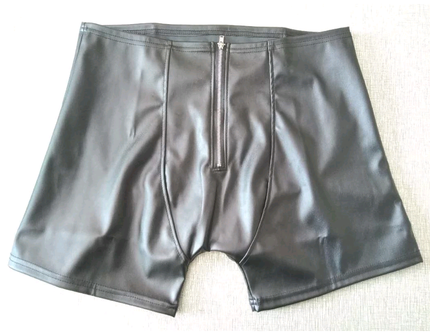 European and American  underwear men's faux leather hip shorts  night shop