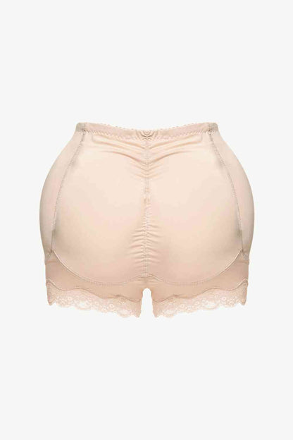 Full Size Lace Trim Shaping Shorts