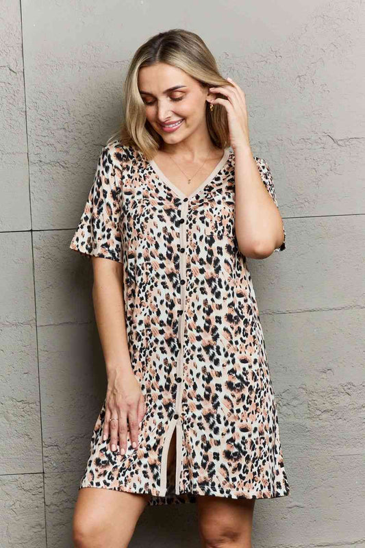 MOON NITE Quilted Quivers on Down Sleepwear Dress